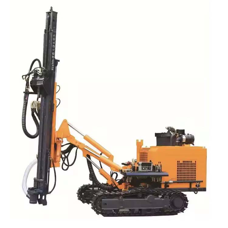 Sprengen von Erdlöchern Steinbruch Fels DTH Bergbaumaschine kaishan KG430