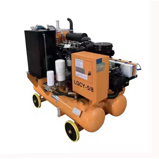Tragbarer Schraubenluftkompressor mit Dieselantrieb LGCY-5